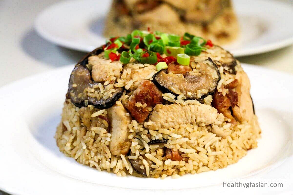 Chicken and Shiitake Mushrooms Rice Gluten Free