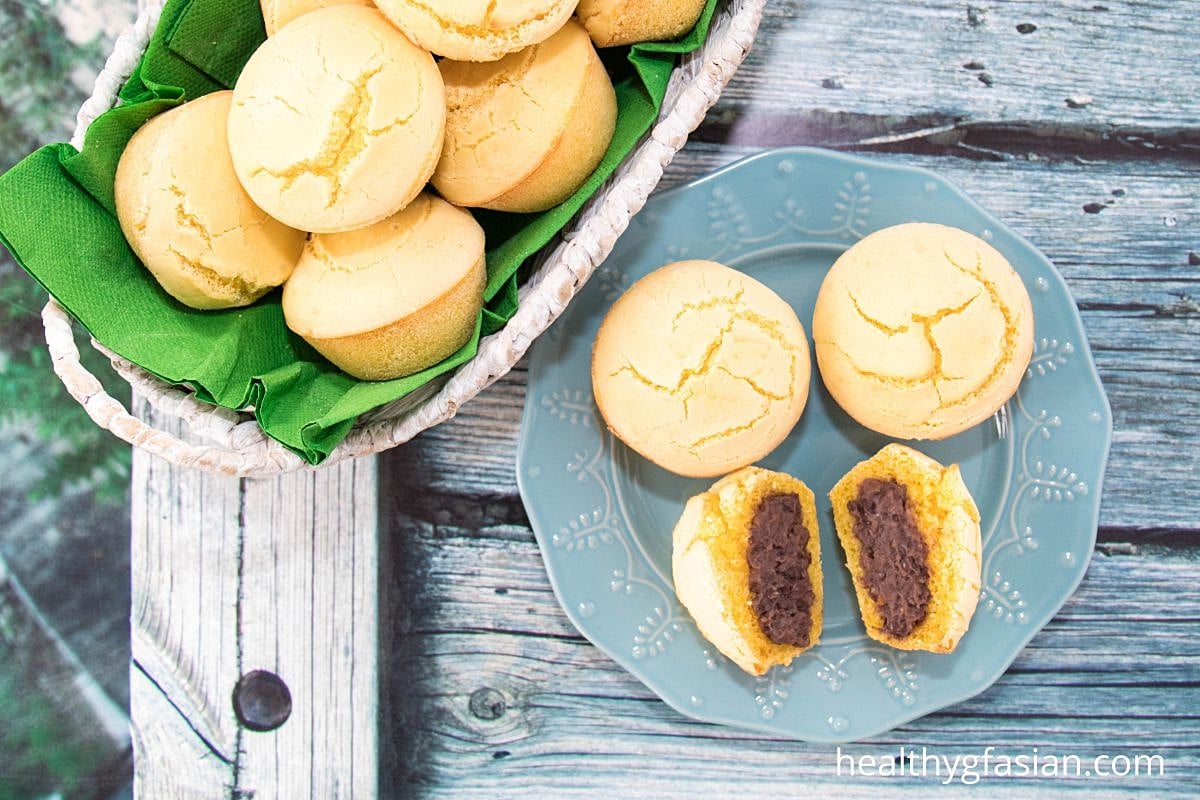 Red Bean Paste Buns (Dou Sha Bao) Gluten Free