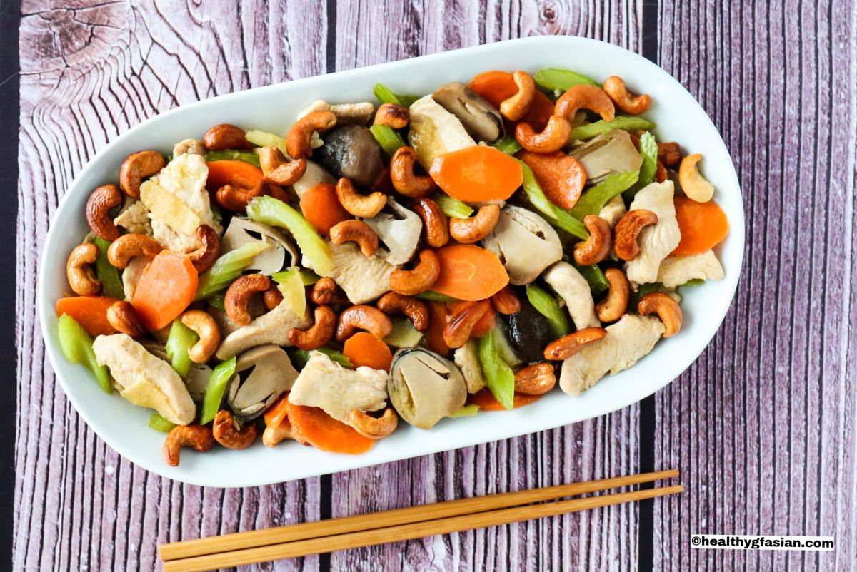 Chicken with Celery and Cashew Nuts Gluten Free