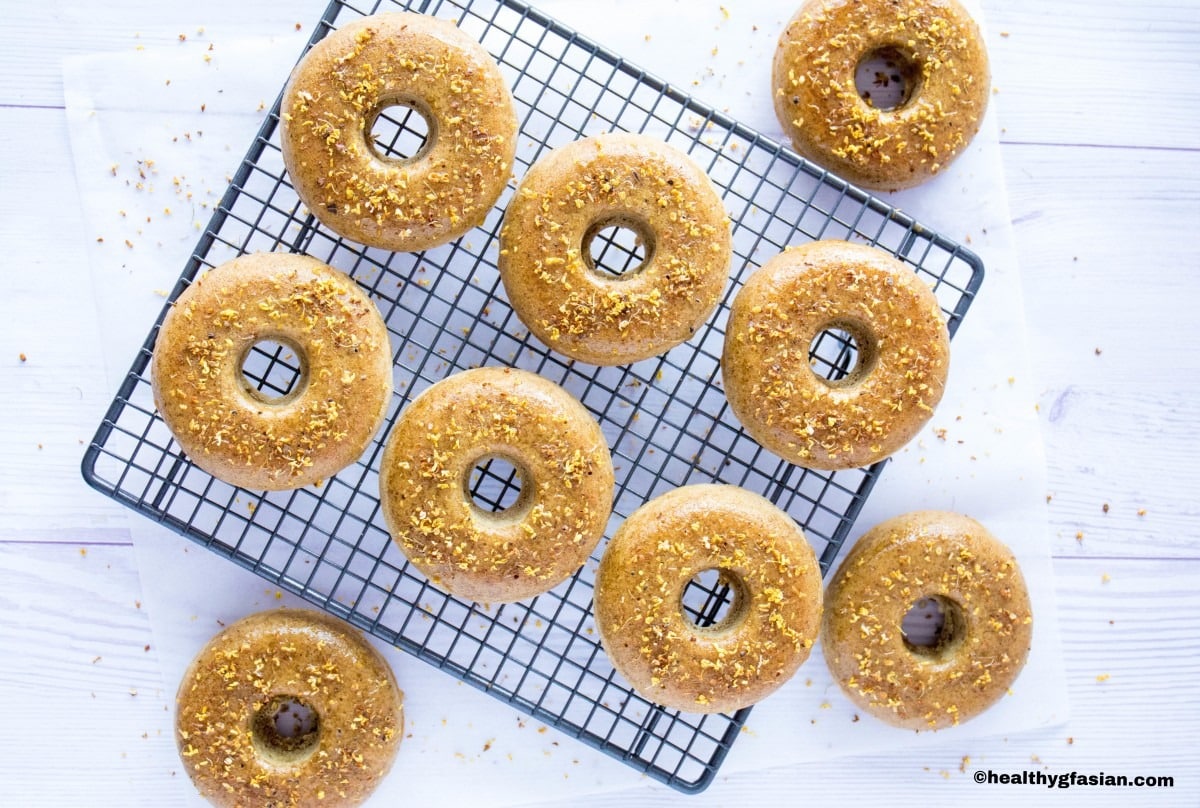 Baked Osmanthus and Oolong Tea Doughnuts Gluten Free